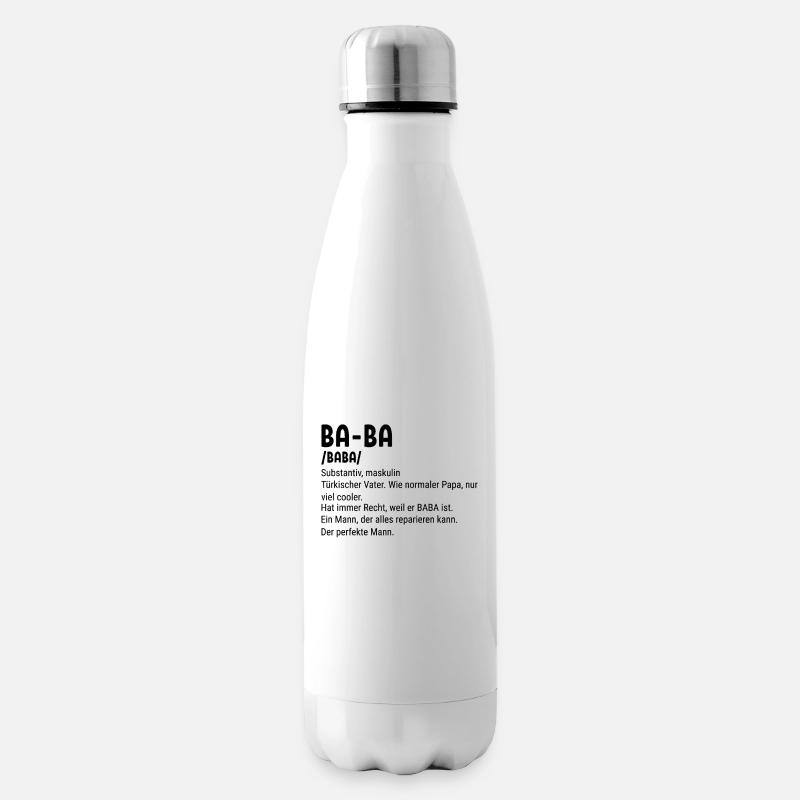 Baba Turkish Father Baba - Isolierflasche - Weiß