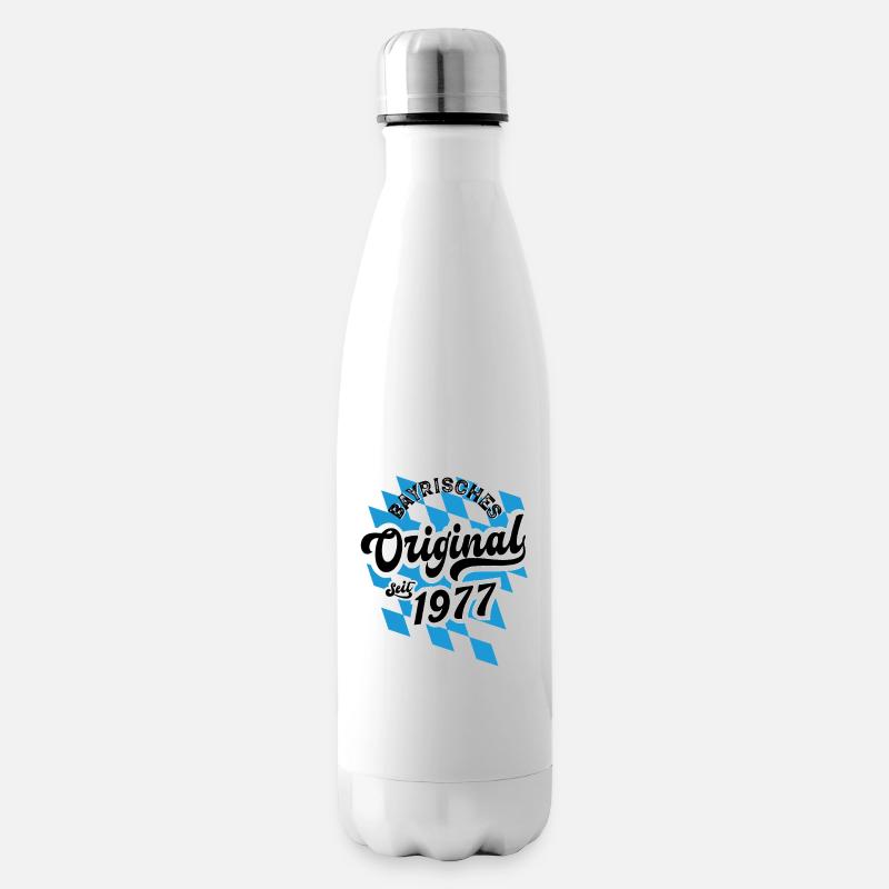 1977 Bayrisches Original seit 1977 Geburtstag - Isolierflasche - Weiß