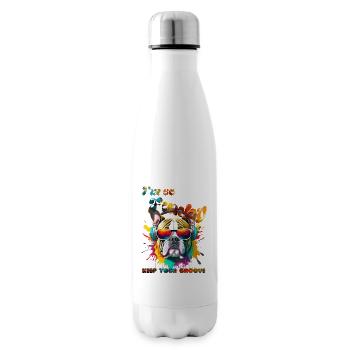 I'm so Funky. Keep your groove. Bulldog - Insulated Water Bottle - white - Right