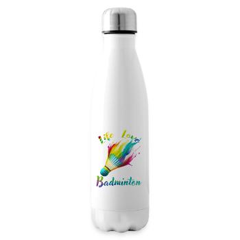Life Love Badminton - Insulated Water Bottle - white - Right