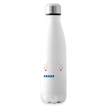 Papa 2024 Drôle Cadeau Fête Des Pères Enceinte - Bouteille isotherme - blanc - Droite