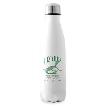Moniteur d’arbre vert Streetwear gardien de lézard - Bouteille isotherme - blanc - Droite