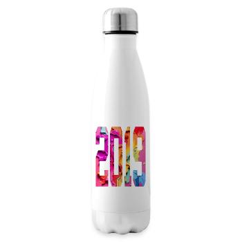 BUNT 7. GEBURTSTAG 2019 - Isolierflasche - Weiß - Rechts