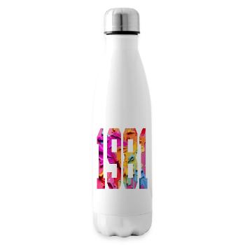 BUNT 45TH BIRTHDAY 1981 - Insulated Water Bottle - white - Right