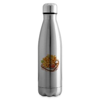 Delicious fries - Insulated Water Bottle - silver - Right