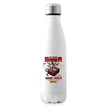 Vintage Gamer Since 1976 Funny Birthday Gaming - Insulated Water Bottle - white - Right