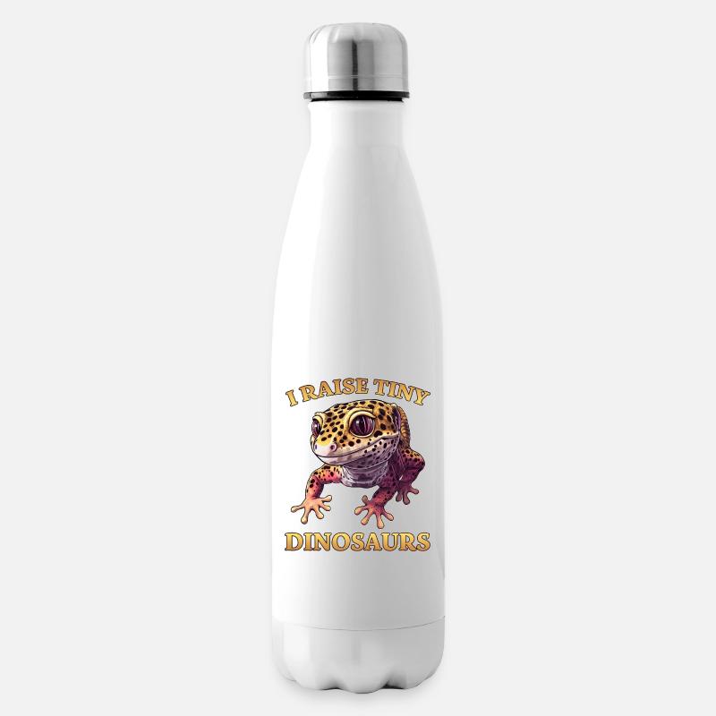 Leopardgecko Spruch Lustiges Leopardgecko Geschenk - Isolierflasche - Weiß