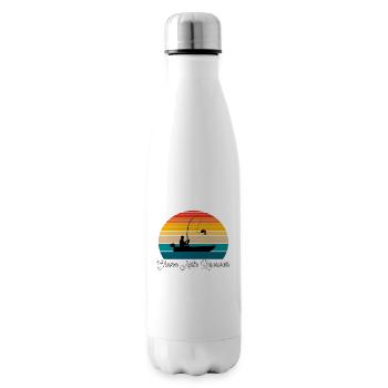 Eleven Mile Reservoir Fishing Spot - Insulated Water Bottle - white - Right