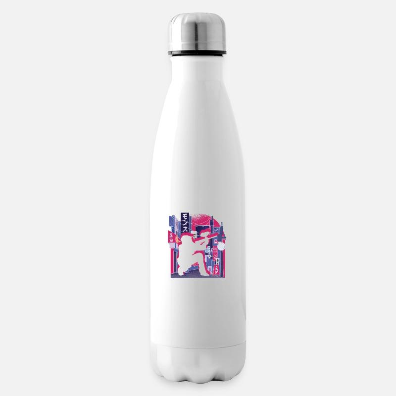 Vaporwave Synthwave Skyline Paintball - Bouteille isotherme - blanc
