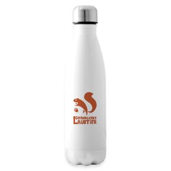 Gefährliches Laubtier Eichhörnchen - Isolierflasche - Weiß - Rechts