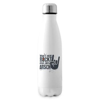 Wenns nicht rockt - für'n Arsch Heavy Metal Rock - Isolierflasche - Weiß - Rechts