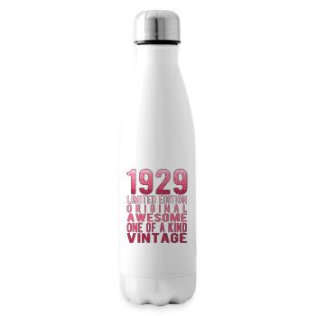Limited Edition seit 1929 Geburtstag Vintage 1929 - Isolierflasche - Weiß - Rechts