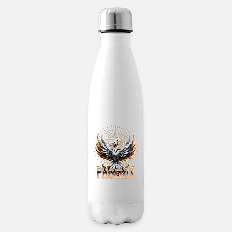 Phoenix Mythischer Vogel - Isolierflasche - Weiß