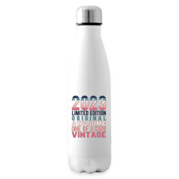 Limited Edition seit 2023 Geburtstag Vintage 2023 - Isolierflasche - Weiß - Rechts