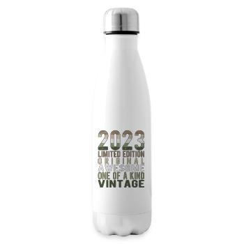 Limited Edition seit 2023 Geburtstag Vintage 2023 - Isolierflasche - Weiß - Rechts