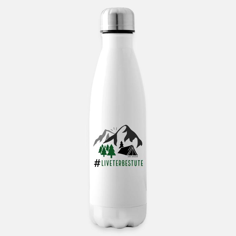 LIFE IS BEST OUTDOOR - FÜR EMAILLE-BECHER UND PULLOVER LIGHT - Isolierflasche - Weiß