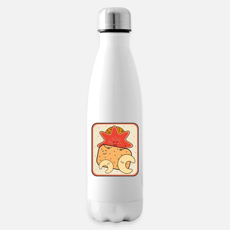 Christmas biscuit box - Insulated Water Bottle - white