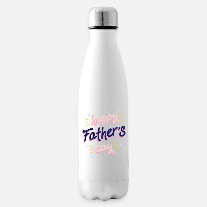 Herzlichen Glückwunsch Papa - Isolierflasche - Weiß