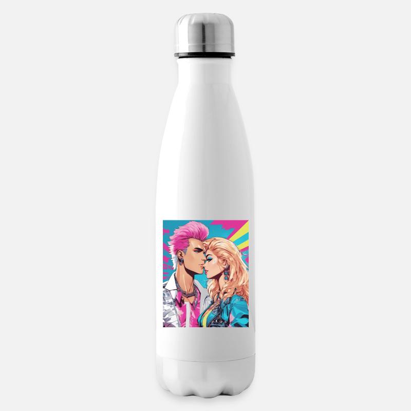 Style des années 80 - Bouteille isotherme - blanc