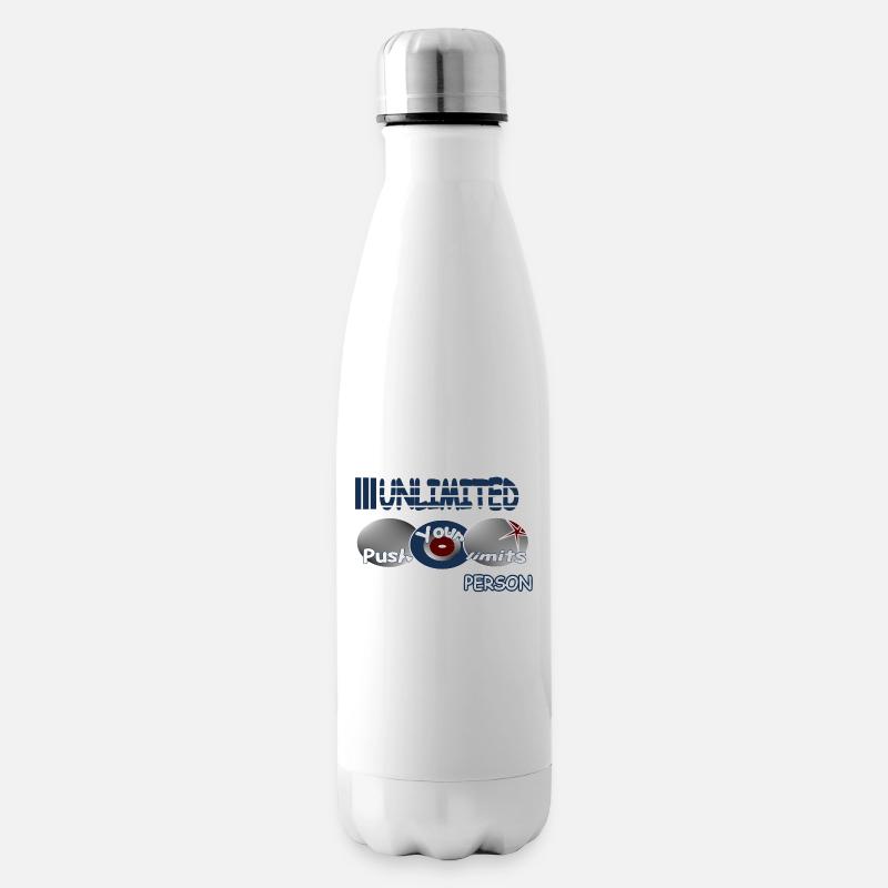Repoussez vos limites - Bouteille isotherme - blanc