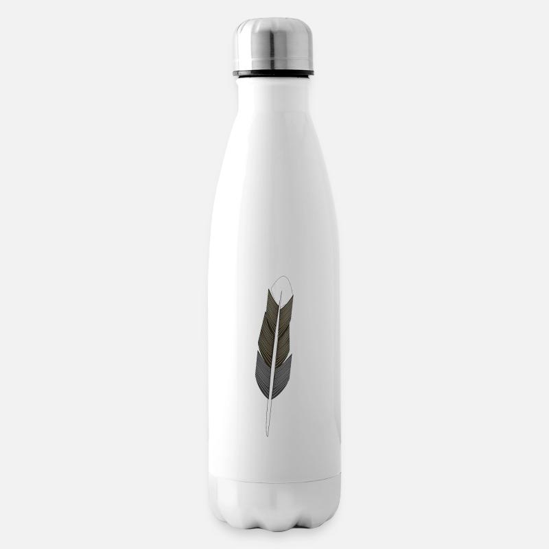 Feather - Hope - Feather - Insulated Water Bottle - white