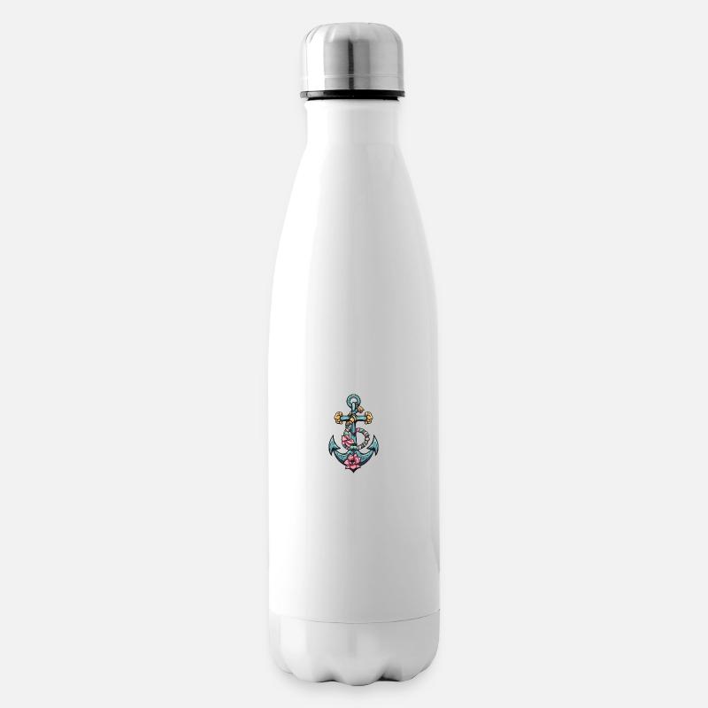 Anker Hafen - Isolierflasche - Weiß