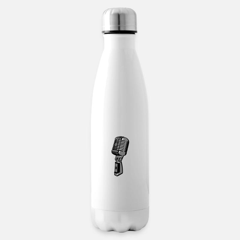 Mikrofon - Isolierflasche - Weiß