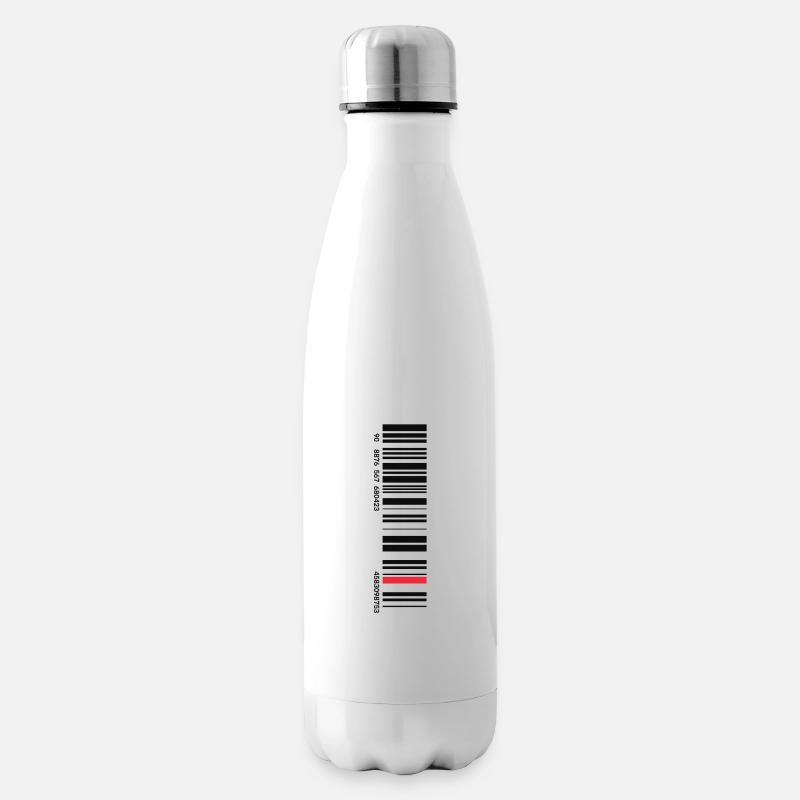 Barcode - Isolierflasche - Weiß