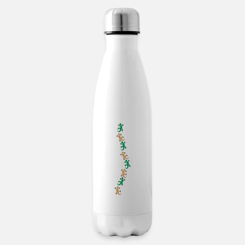 Huit Geckos - Bouteille isotherme - blanc