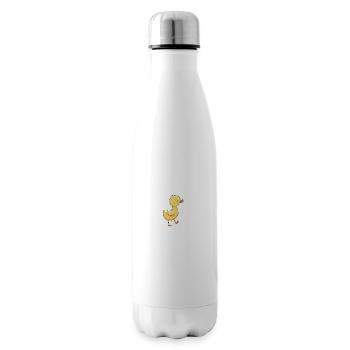 Entchen mit roten Bäkchen - Isolierflasche - Weiß - Rechts
