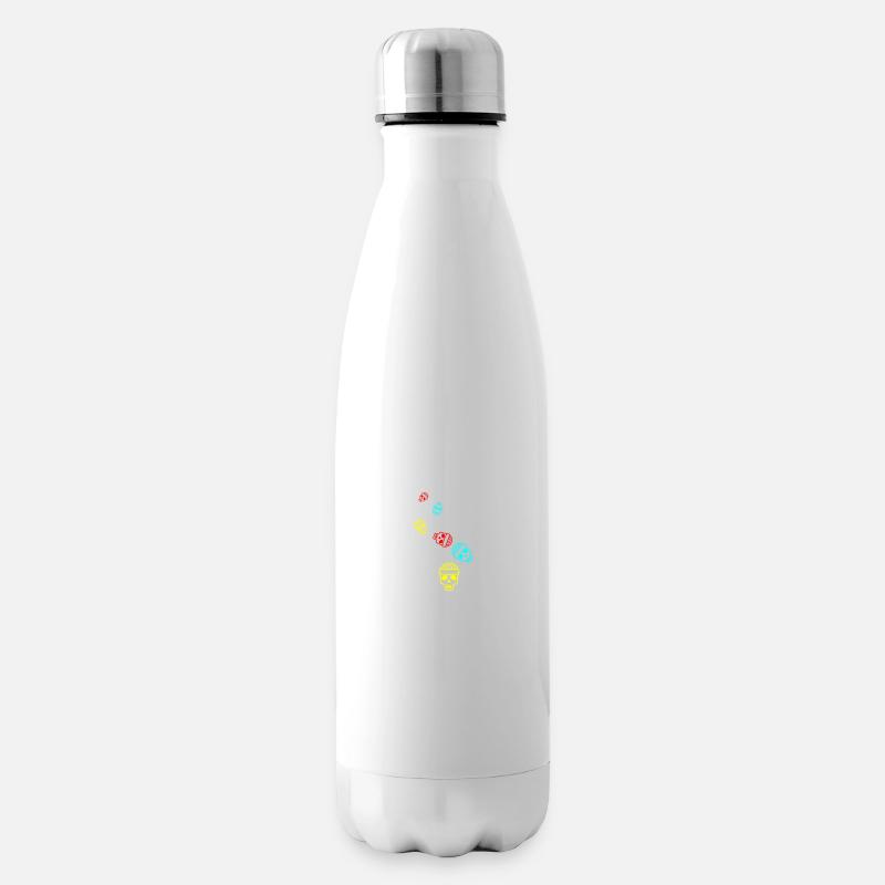 Skull kopf icon - Isolierflasche - Weiß
