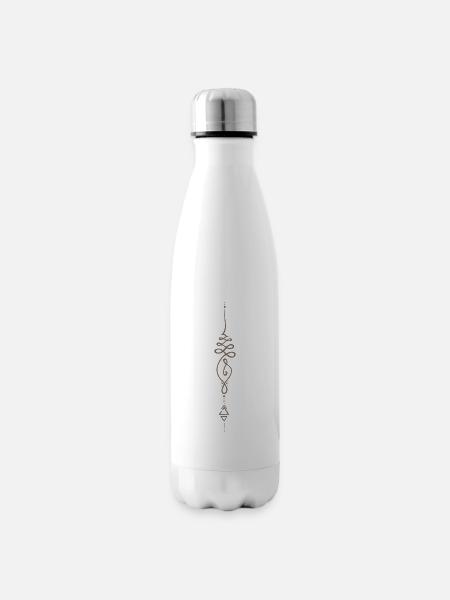 Unalome spiritual Symbol - Isolierflasche - Weiß