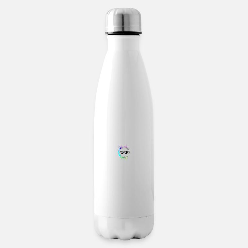 Sonnenbrille Symbol - Isolierflasche - Weiß