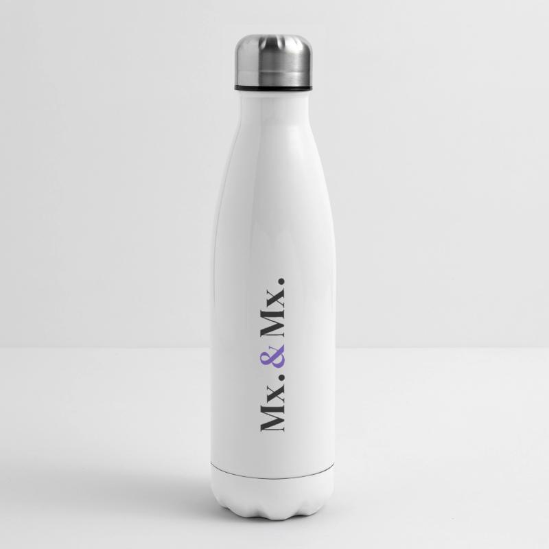 Mx. and Mx. Wedding Design in Vertical Type Stack  Isolierflasche