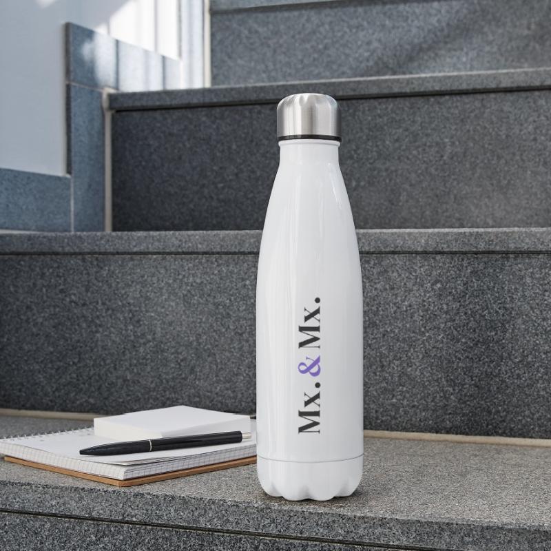 Mx. and Mx. Wedding Design in Vertical Type Stack  Isolierflasche