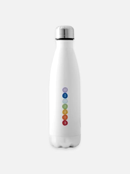 CHAKRAS - Isolierflasche - Weiß