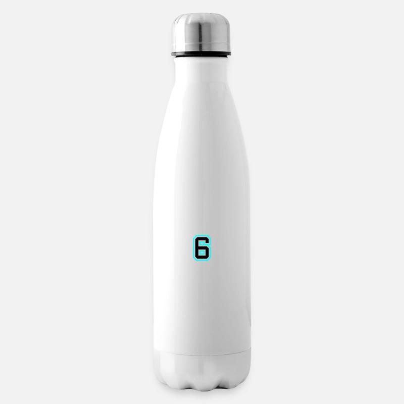 Symbole à 6 chiffres - Bouteille isotherme - blanc