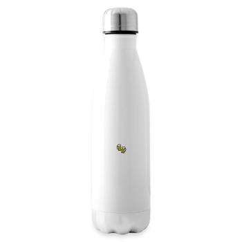 Chope à bière symbole verre à bière - Bouteille isotherme - blanc - Droite