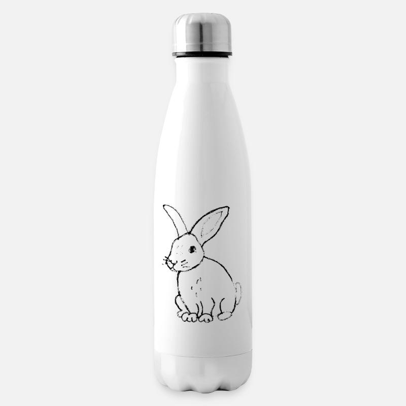 Hase - Isolierflasche - Weiß