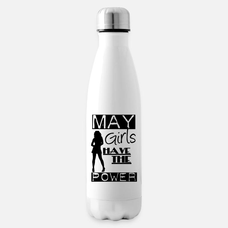 May Girls Geschenk Geburtstag - Isolierflasche - Weiß