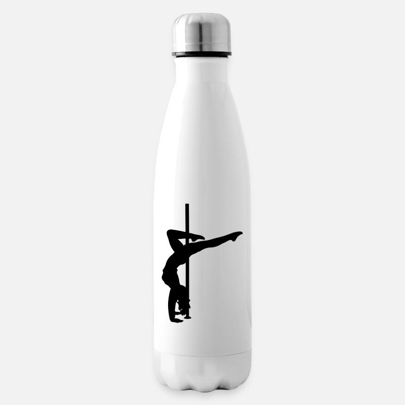 Pole dance - handstand - Insulated Water Bottle - white