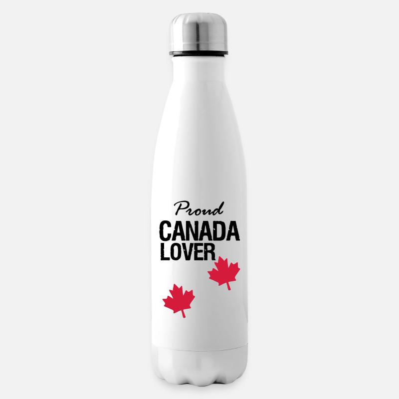 Canada Lover - Insulated Water Bottle - white