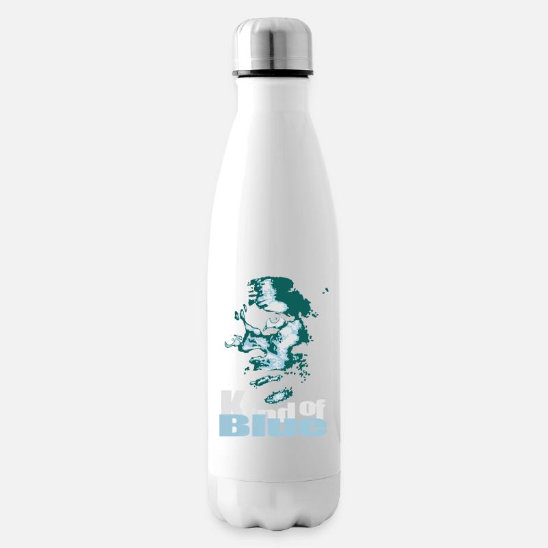 Blauer Jazz Flex - Isolierflasche - Weiß