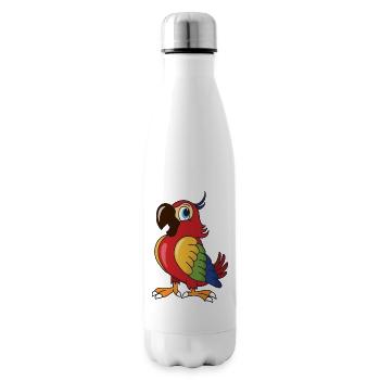 Papagei Vogel Vögel - Isolierflasche - Weiß - Rechts