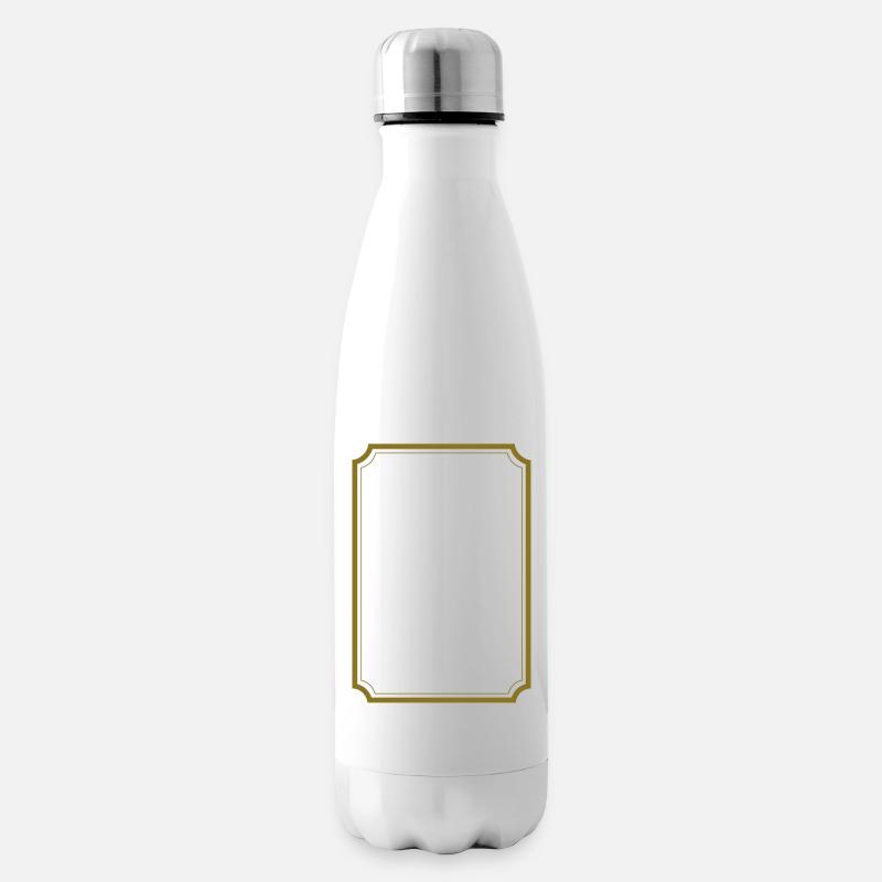 Extravaganter Bilderrahmen - Isolierflasche - Weiß