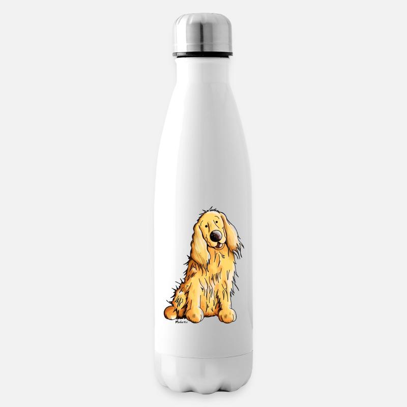 Felice Cocker spaniel inglese - Bottiglia Termica - bianco