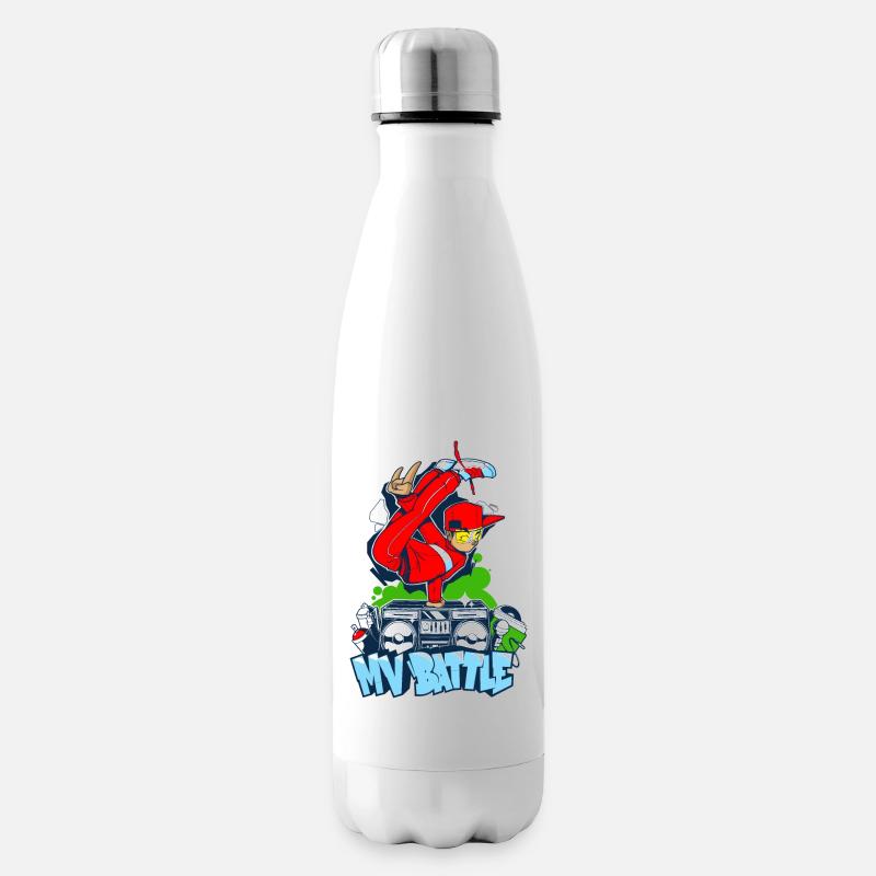 Breakdance B-Boy Streetdance Design Hip Hop Dance - Isolierflasche - Weiß
