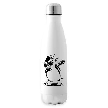 Cute Dabbing Penguin - Bouteille isotherme - blanc - Droite