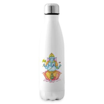 Zentangle Ganesha - Isolierflasche - Weiß - Rechts