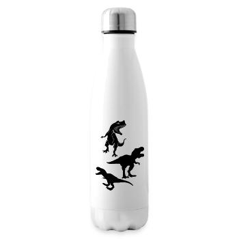 Dinosaur Dino Kids - Insulated Water Bottle - white - Right